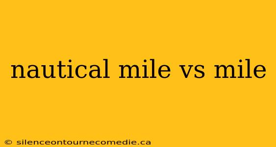 nautical mile vs mile