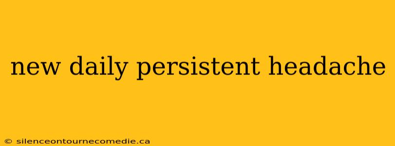 new daily persistent headache