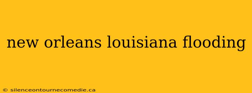 new orleans louisiana flooding