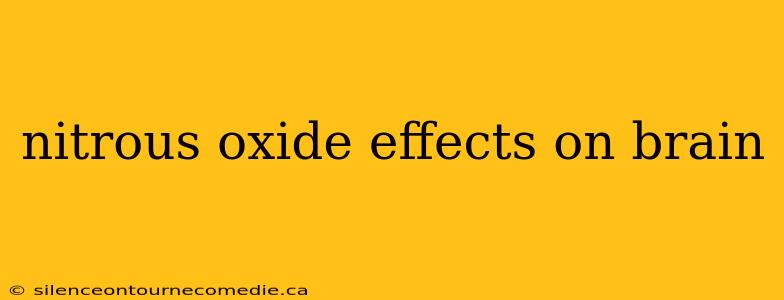 nitrous oxide effects on brain