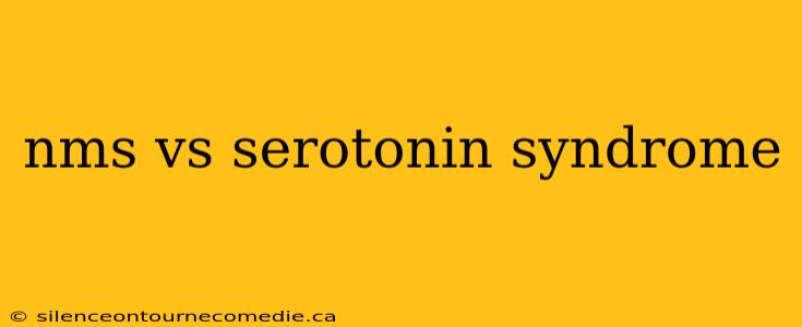 nms vs serotonin syndrome