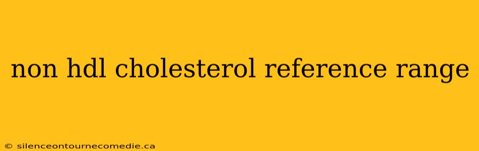 non hdl cholesterol reference range