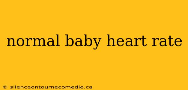 normal baby heart rate