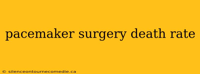 pacemaker surgery death rate
