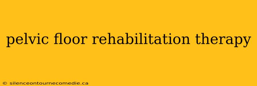 pelvic floor rehabilitation therapy