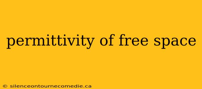 permittivity of free space