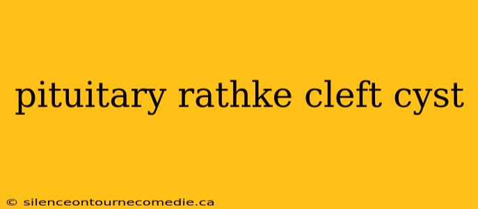 pituitary rathke cleft cyst
