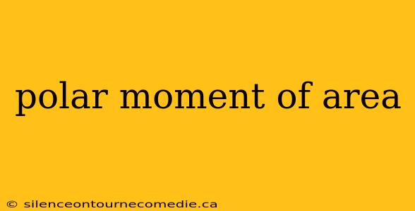 polar moment of area