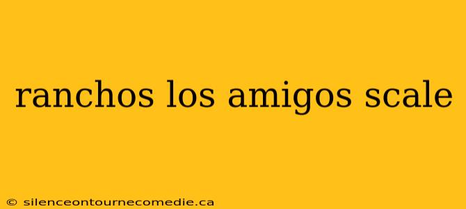 ranchos los amigos scale