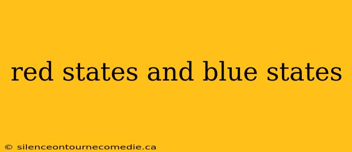 red states and blue states