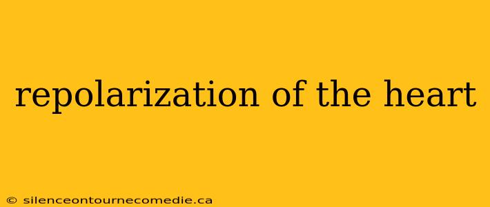 repolarization of the heart