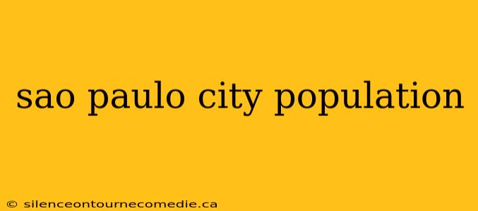 sao paulo city population