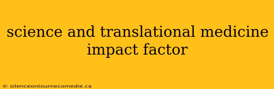 science and translational medicine impact factor