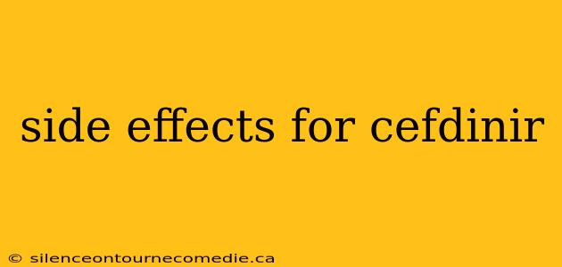 side effects for cefdinir