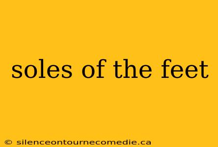 soles of the feet