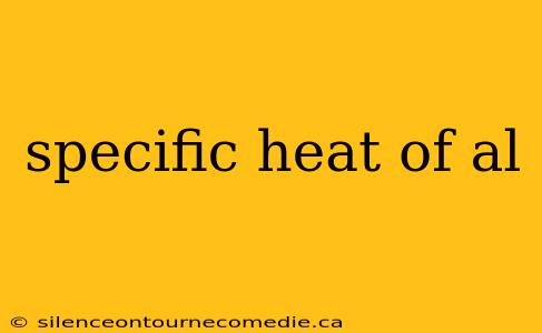 specific heat of al