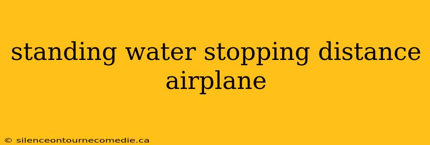 standing water stopping distance airplane