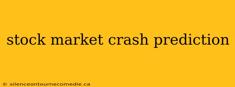 stock market crash prediction