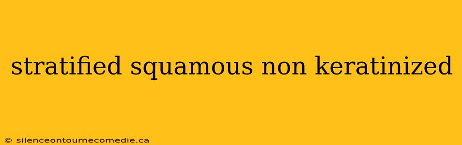 stratified squamous non keratinized