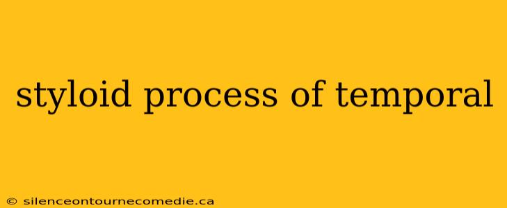 styloid process of temporal
