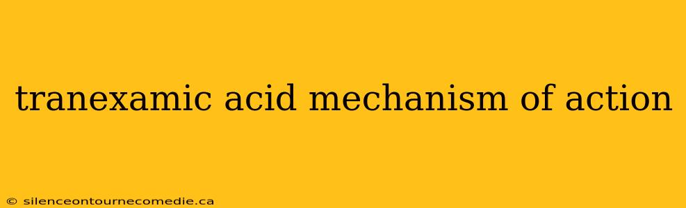 tranexamic acid mechanism of action