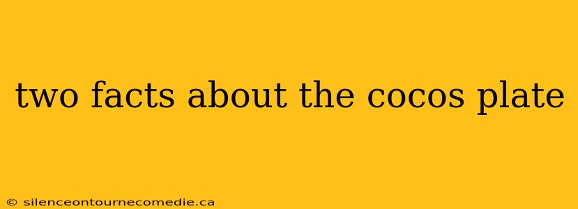 two facts about the cocos plate