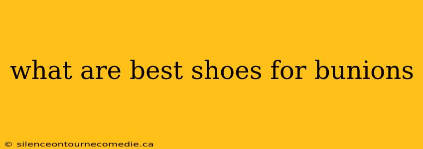 what are best shoes for bunions