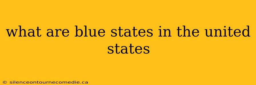 what are blue states in the united states