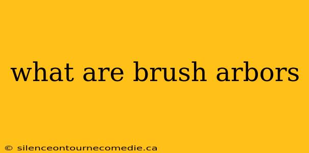 what are brush arbors