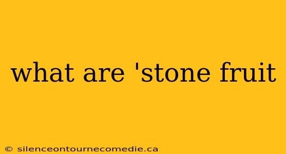 what are 'stone fruit