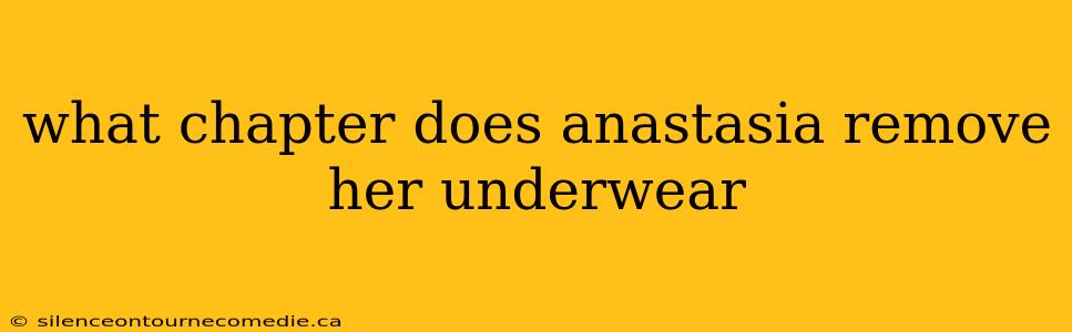 what chapter does anastasia remove her underwear