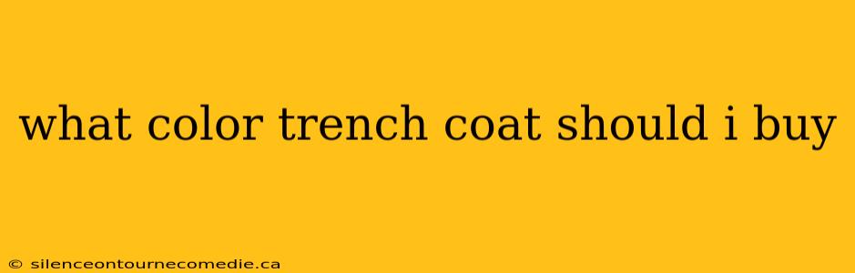 what color trench coat should i buy