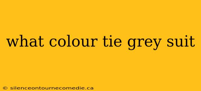 what colour tie grey suit