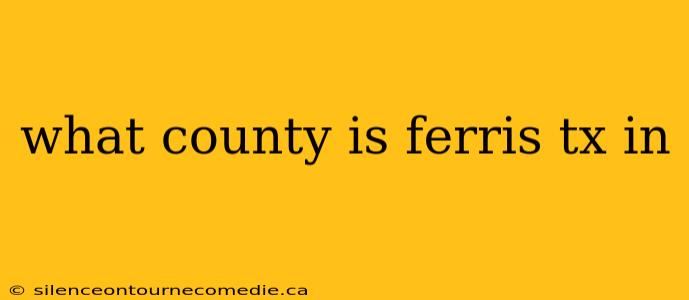 what county is ferris tx in