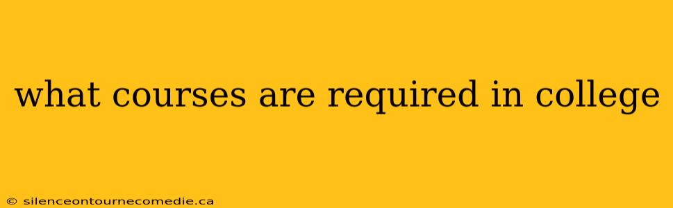 what courses are required in college