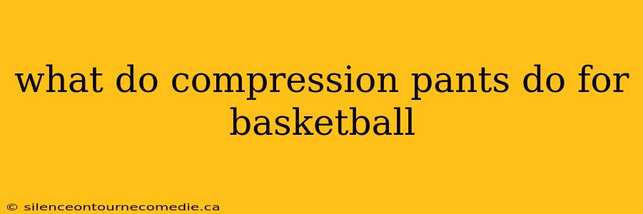 what do compression pants do for basketball