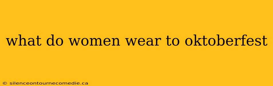 what do women wear to oktoberfest