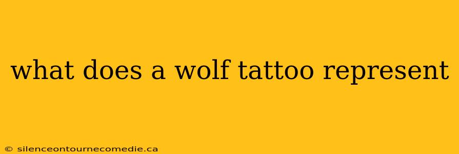 what does a wolf tattoo represent