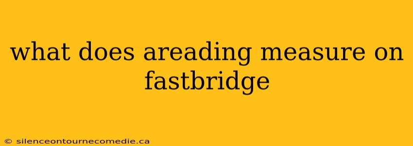 what does areading measure on fastbridge