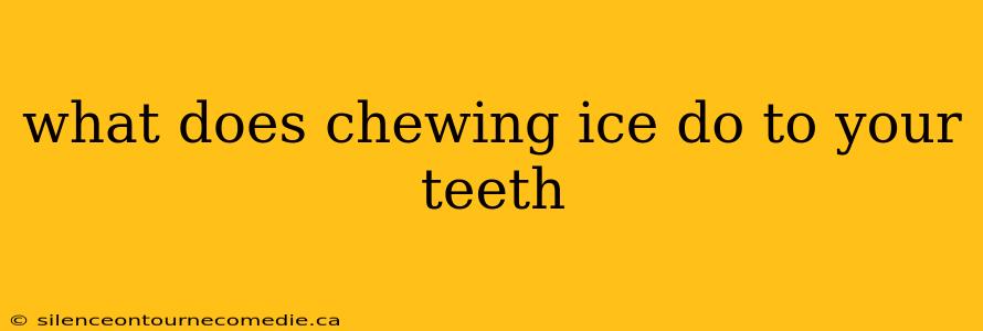 what does chewing ice do to your teeth