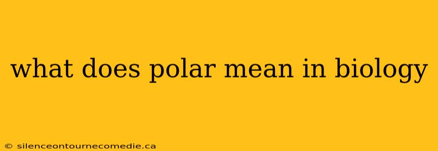 what does polar mean in biology