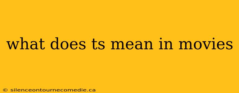 what does ts mean in movies