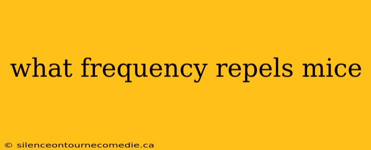 what frequency repels mice