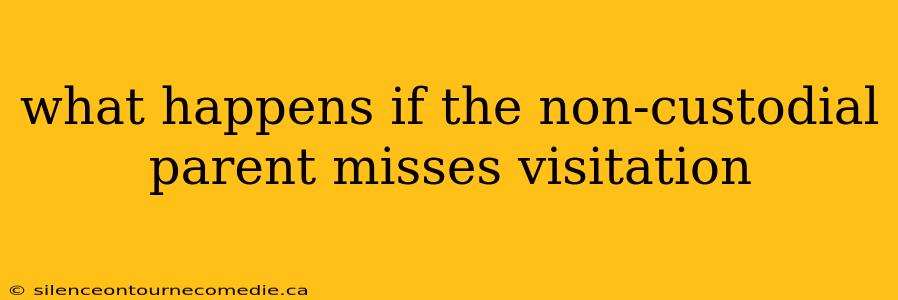 what happens if the non-custodial parent misses visitation