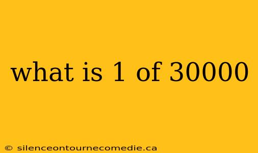 what is 1 of 30000