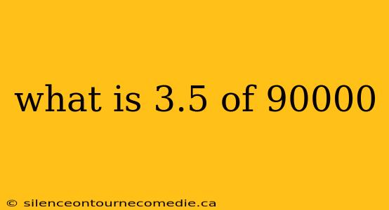 what is 3.5 of 90000