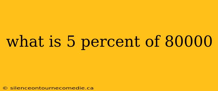 what is 5 percent of 80000
