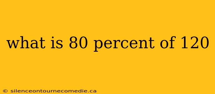 what is 80 percent of 120