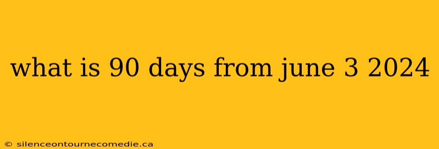 what is 90 days from june 3 2024