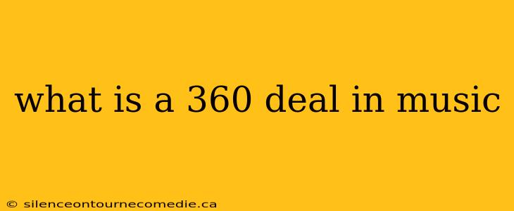 what is a 360 deal in music